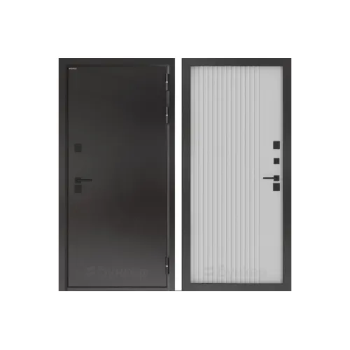 Входная дверь с терморазрывом BN-10 ХОМС Белый софт рельеф