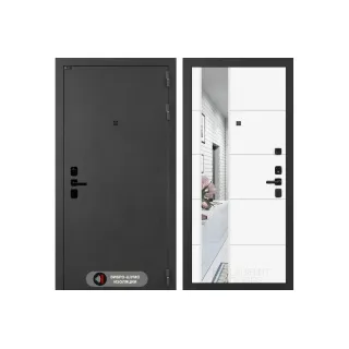 Входная дверь ACUSTIC с Зеркалом 19 - Белый софт